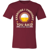 Exercise I Thought You Said Extra Rice Yellow Unisex Jersey T-Shirt